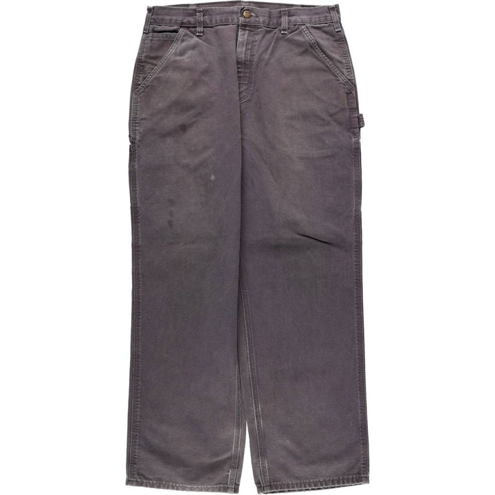 Carhartt Original Dungaree Fit Duck Painter Pants, Men's, W35 equivalent cotton Charcoal Vintage Second Hand