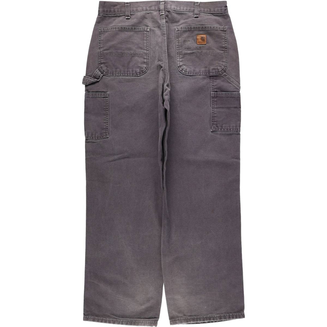 Carhartt Original Dungaree Fit Duck Painter Pants, Men's, W35 equivalent cotton Charcoal Vintage Second Hand