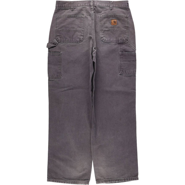 Carhartt Original Dungaree Fit Duck Painter Pants, Men's, W35 equivalent cotton Charcoal Vintage Second Hand