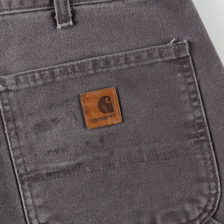 Carhartt Original Dungaree Fit Duck Painter Pants, Men's, W35 equivalent cotton Charcoal Vintage Second Hand