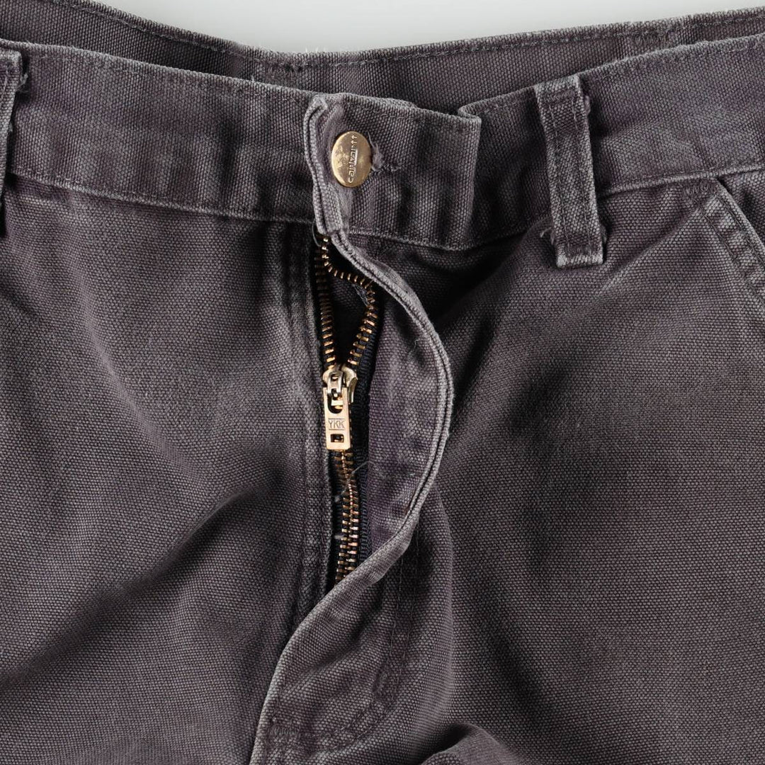 Carhartt Original Dungaree Fit Duck Painter Pants, Men's, W35 equivalent cotton Charcoal Vintage Second Hand