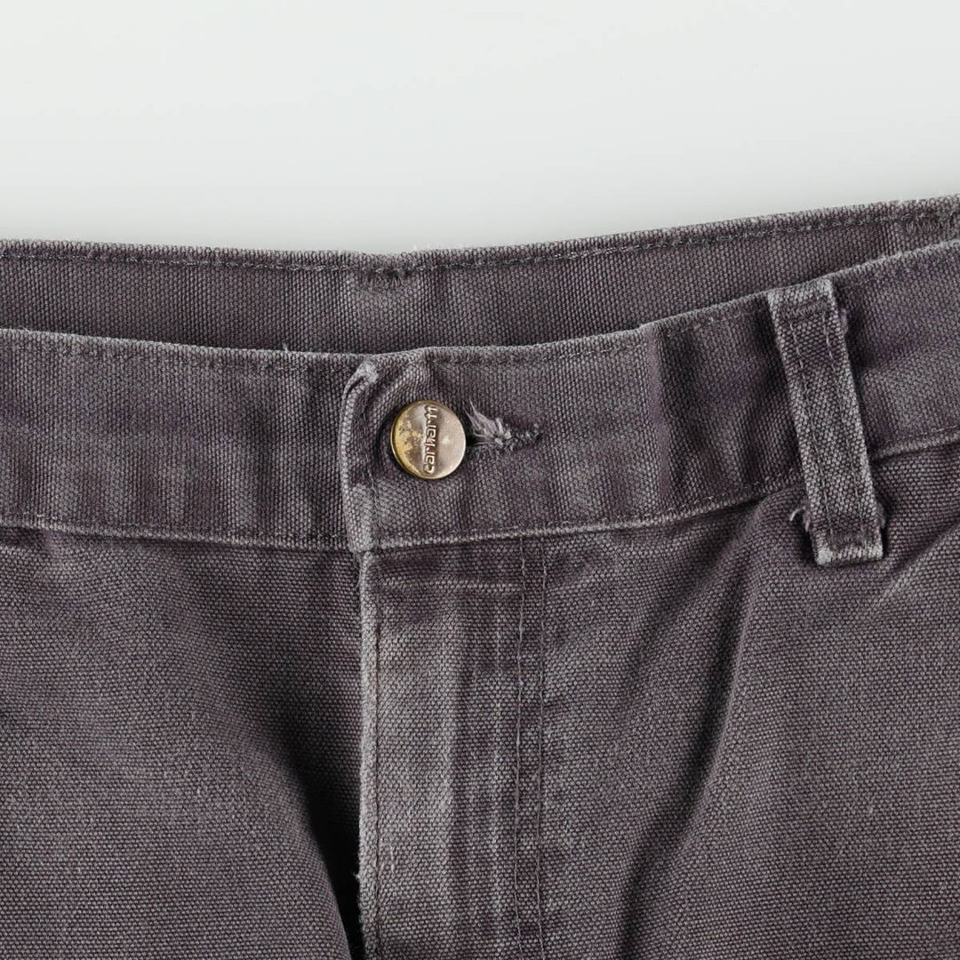 Carhartt Original Dungaree Fit Duck Painter Pants, Men's, W35 equivalent cotton Charcoal Vintage Second Hand