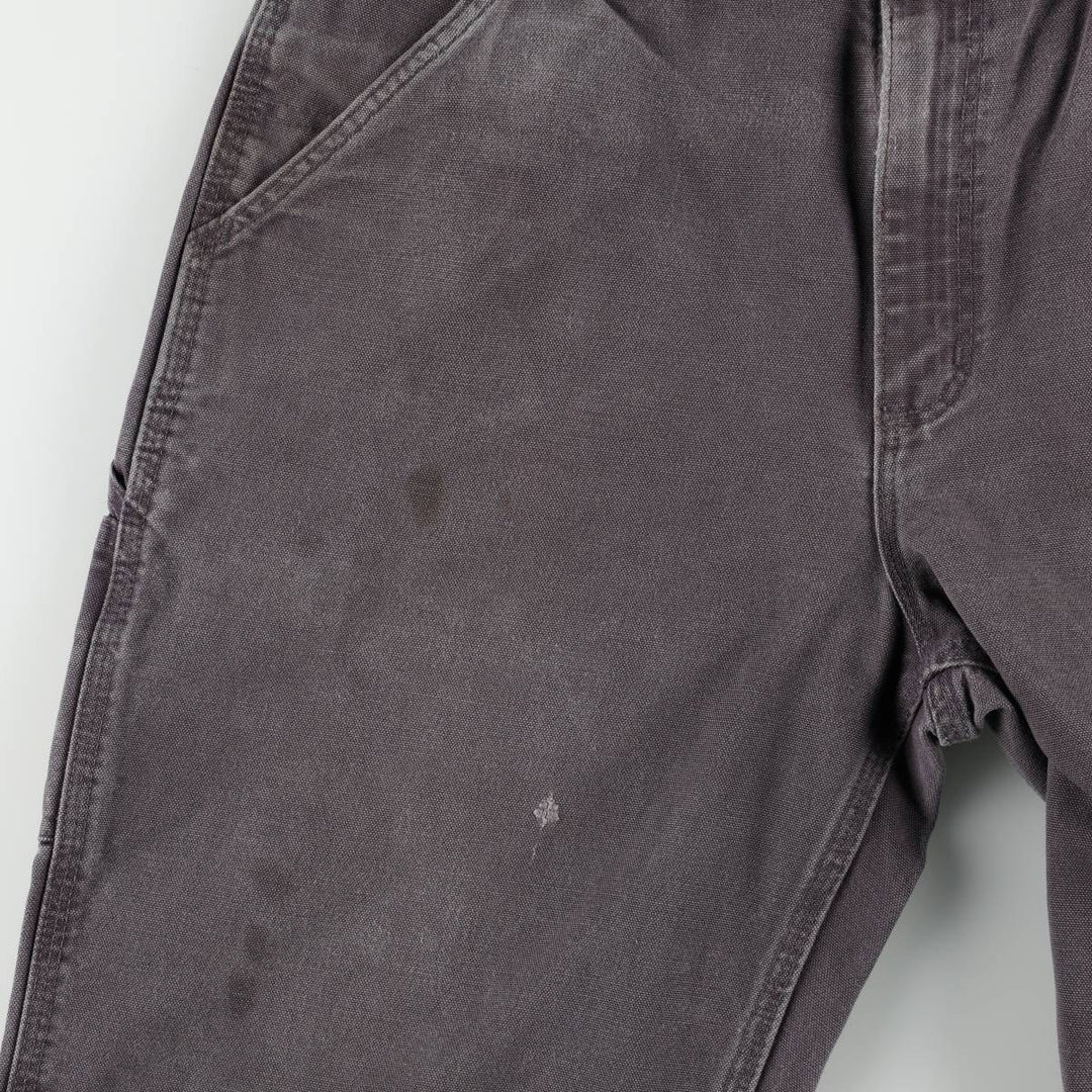 Carhartt Original Dungaree Fit Duck Painter Pants, Men's, W35 equivalent cotton Charcoal Vintage Second Hand