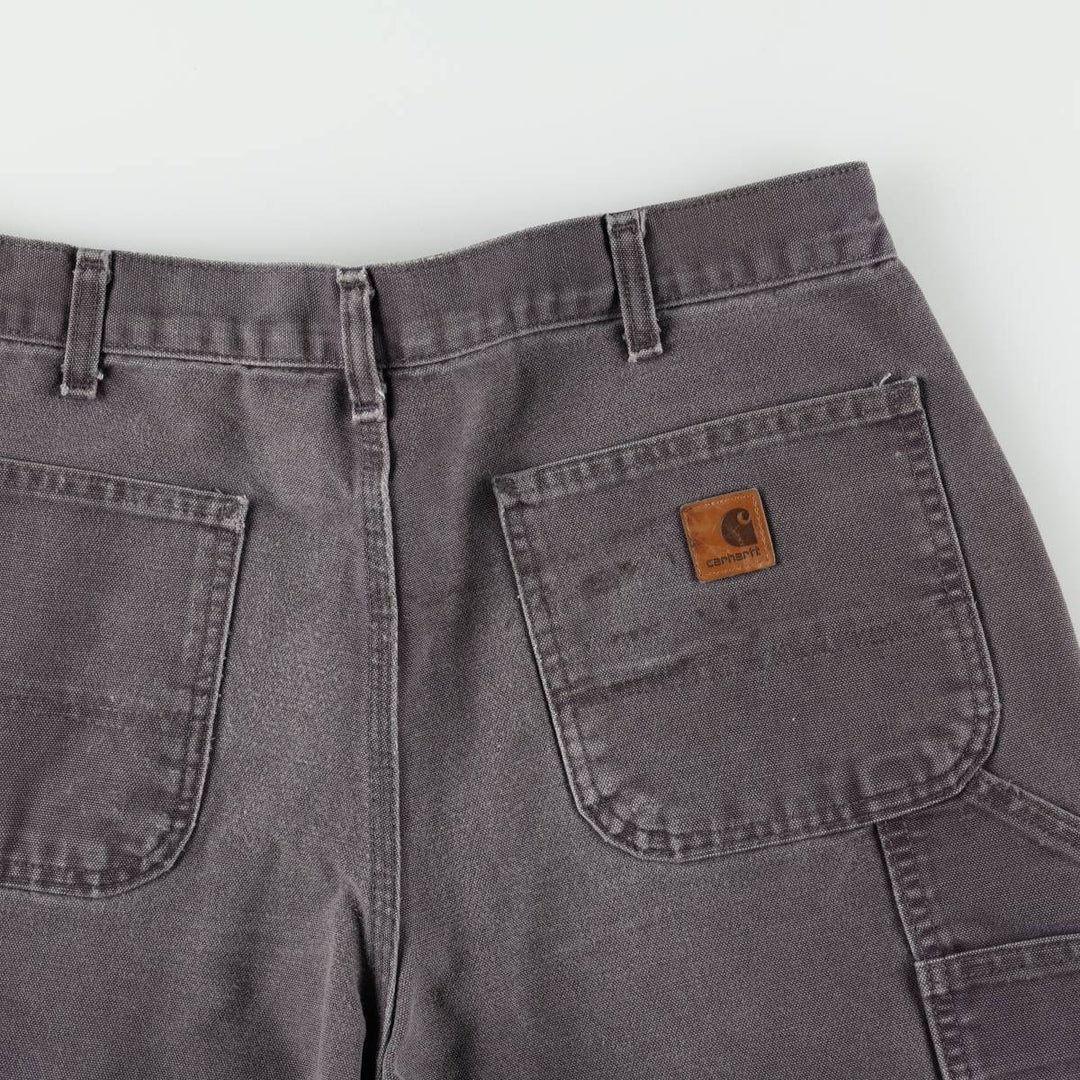 Carhartt Original Dungaree Fit Duck Painter Pants, Men's, W35 equivalent cotton Charcoal Vintage Second Hand