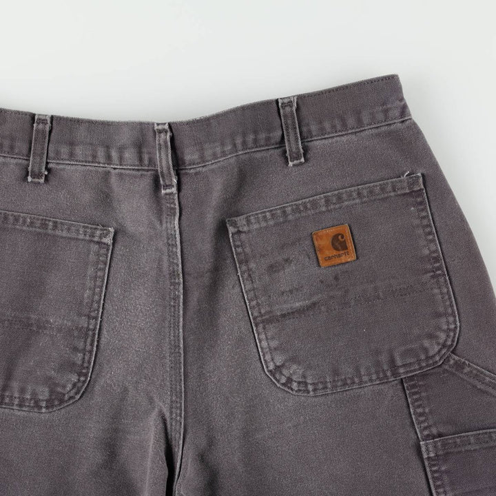 Carhartt Original Dungaree Fit Duck Painter Pants, Men's, W35 equivalent cotton Charcoal Vintage Second Hand