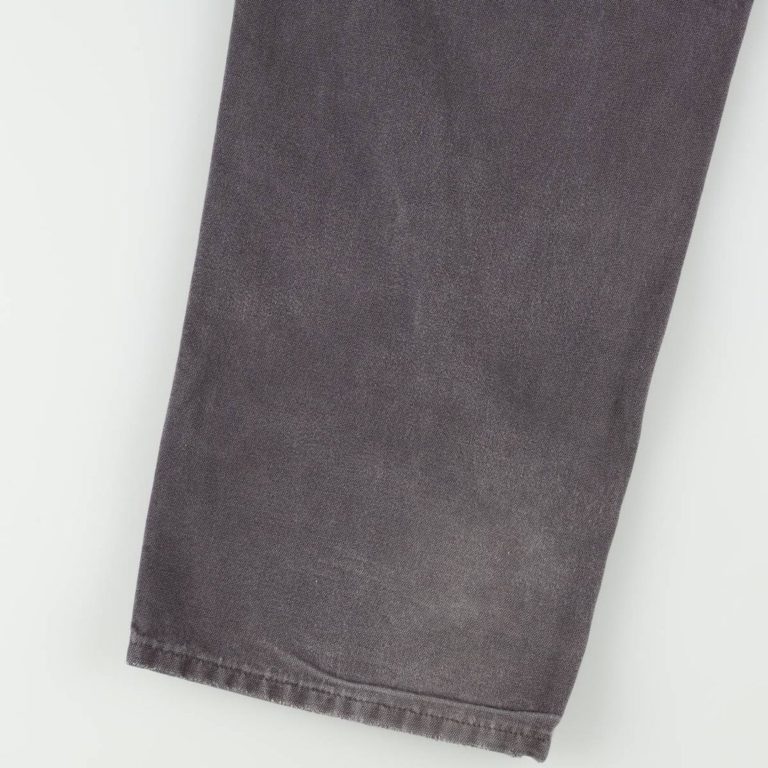 Carhartt Original Dungaree Fit Duck Painter Pants, Men's, W35 equivalent cotton Charcoal Vintage Second Hand