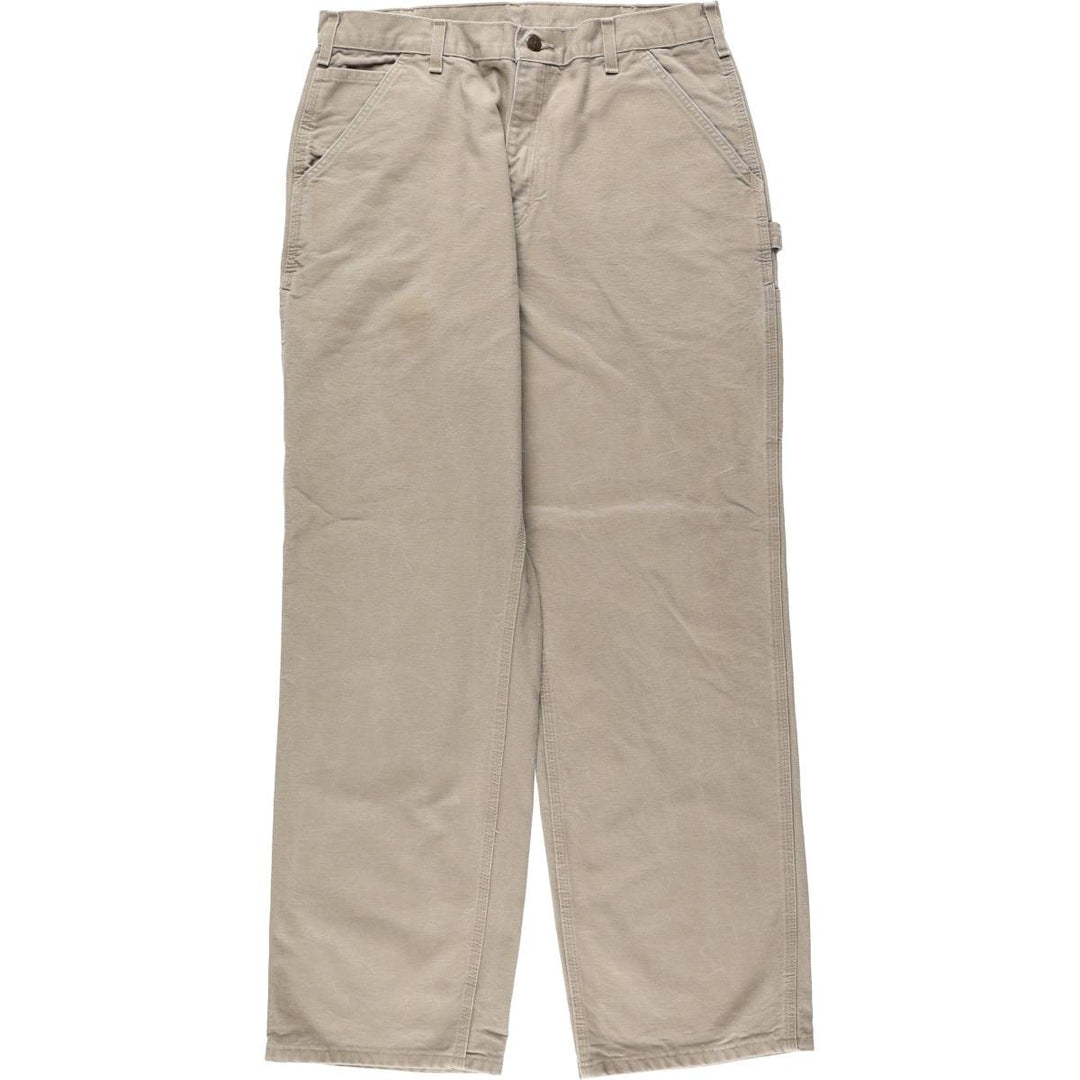 Carhartt Loose Original Fit Duck Painter Pants, Men's, W34 equivalent cotton Beige type Vintage Second Hand