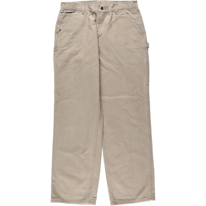 Carhartt Loose Original Fit Duck Painter Pants, Men's, W34 equivalent cotton Beige type Vintage Second Hand