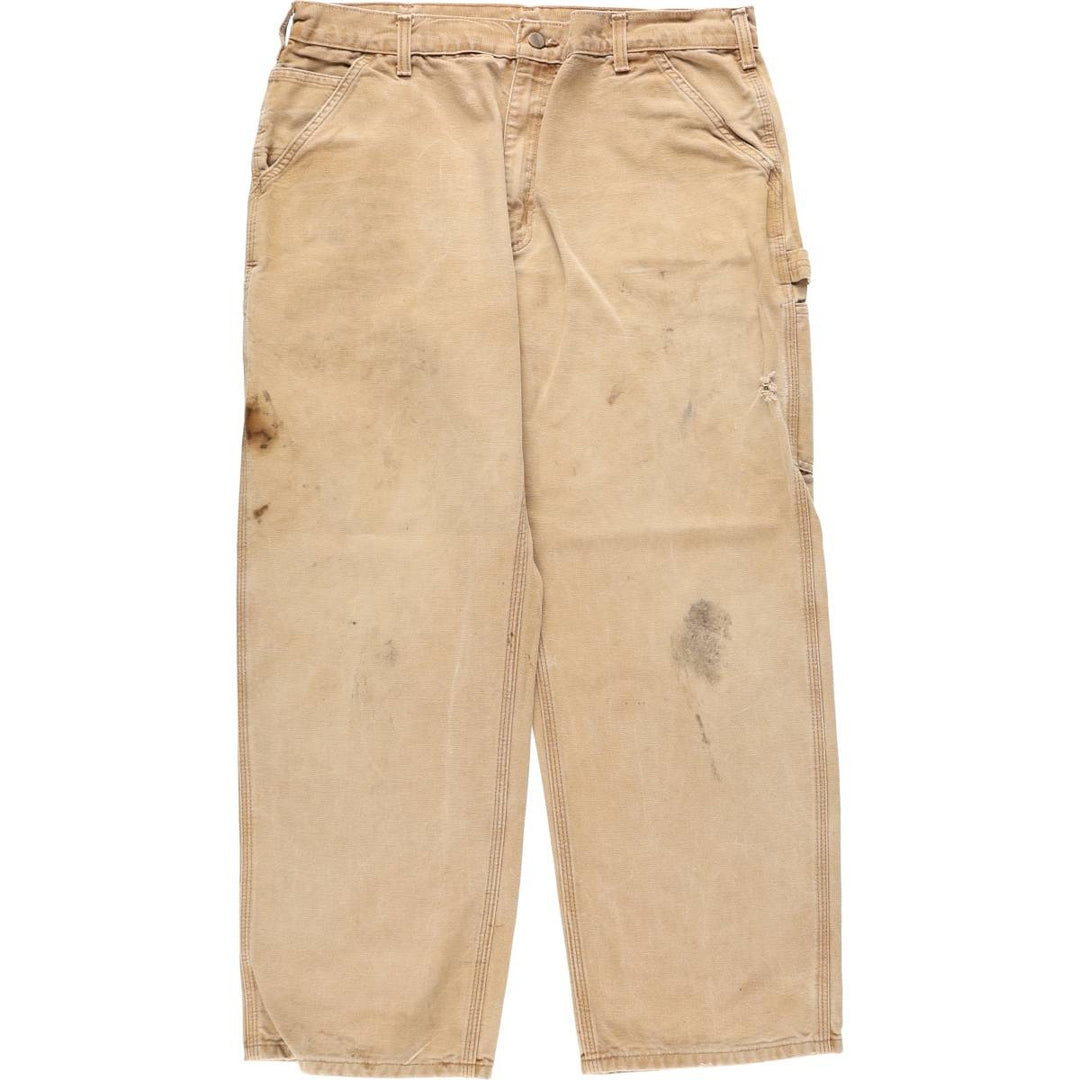 00'S Carhartt Dungaree Fit Duck Painter Pants Men's W36 cotton Beige type Vintage Second Hand