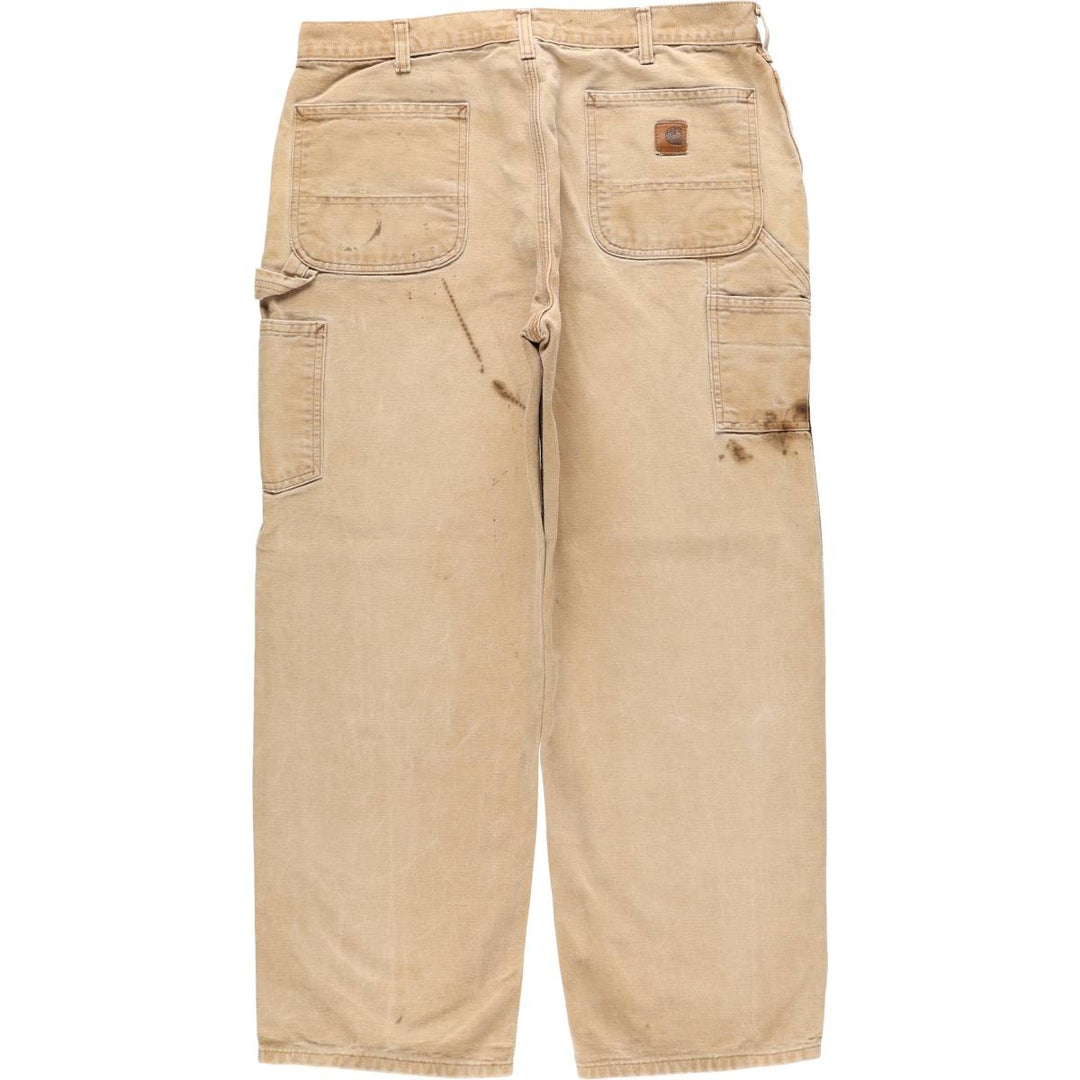 00'S Carhartt Dungaree Fit Duck Painter Pants Men's W36 cotton Beige type Vintage Second Hand