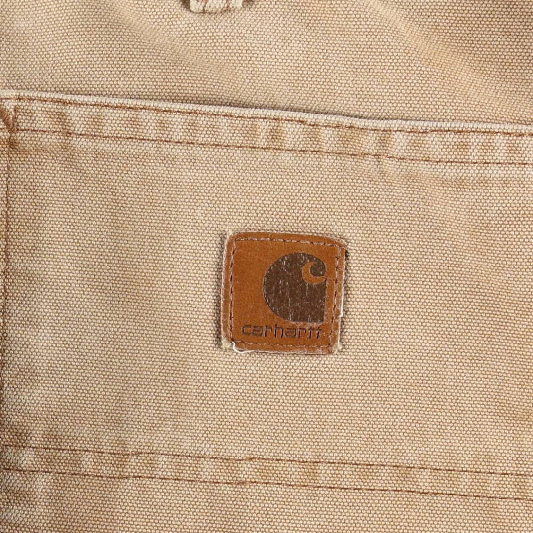 00'S Carhartt Dungaree Fit Duck Painter Pants Men's W36 cotton Beige type Vintage Second Hand