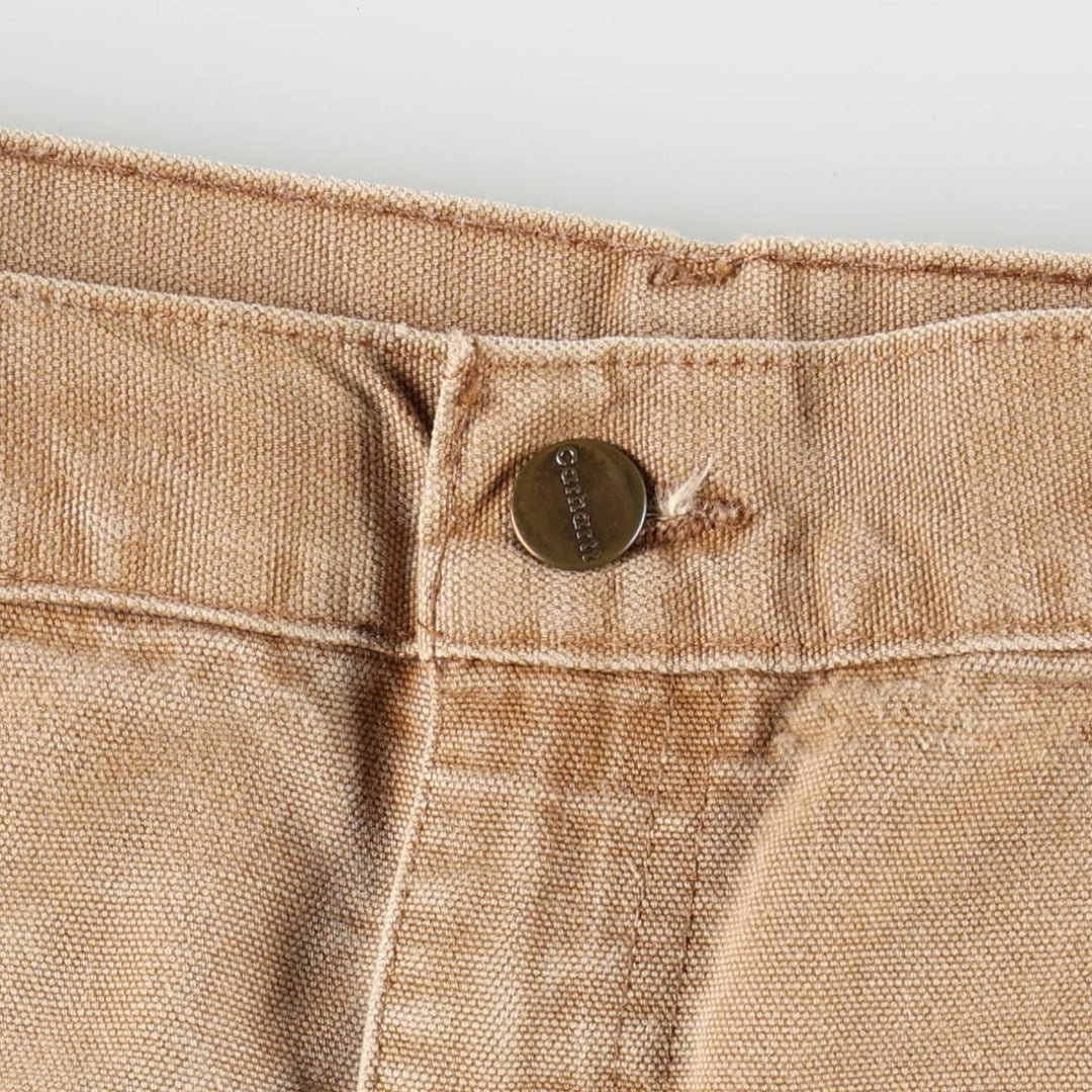 00'S Carhartt Dungaree Fit Duck Painter Pants Men's W36 cotton Beige type Vintage Second Hand