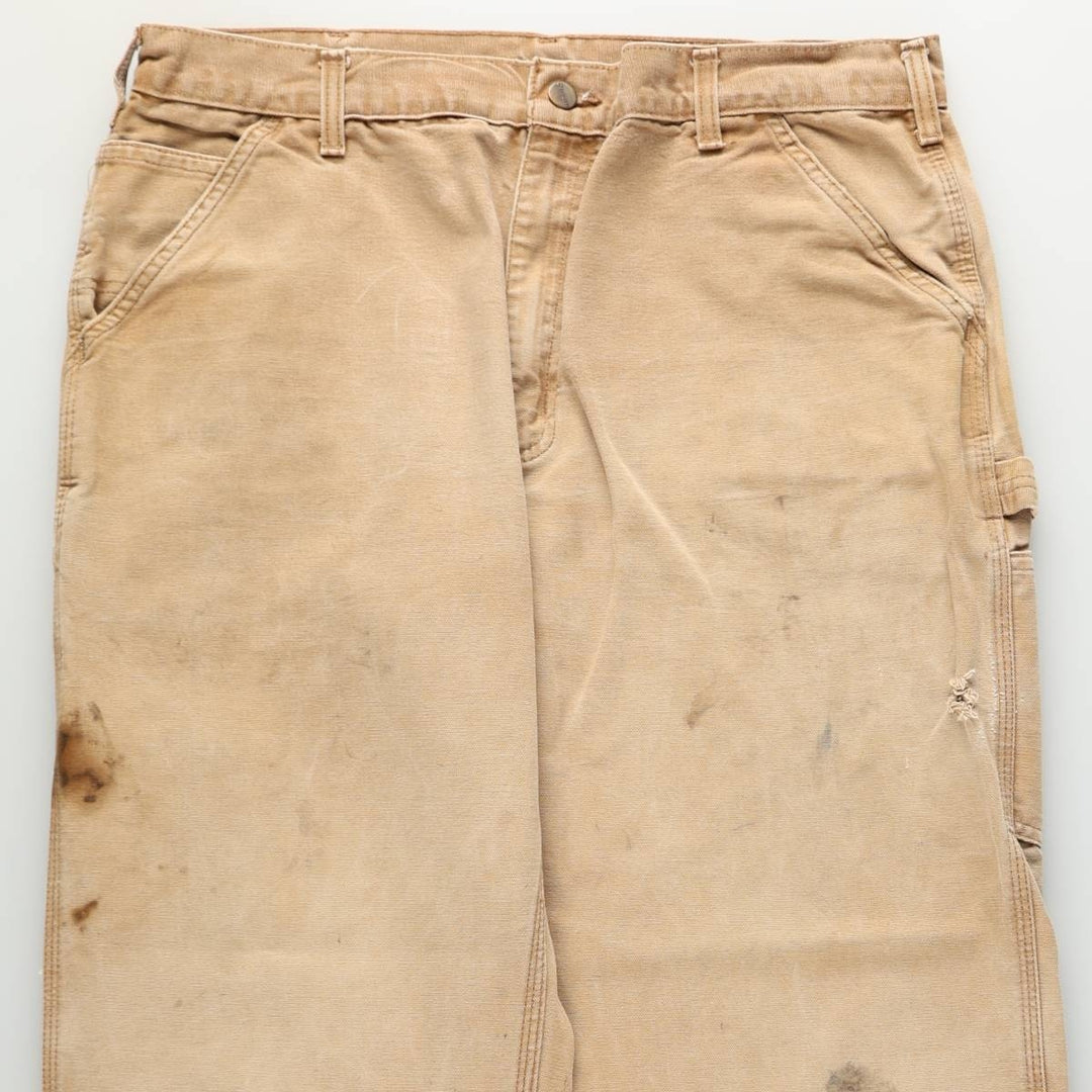00'S Carhartt Dungaree Fit Duck Painter Pants Men's W36 cotton Beige type Vintage Second Hand
