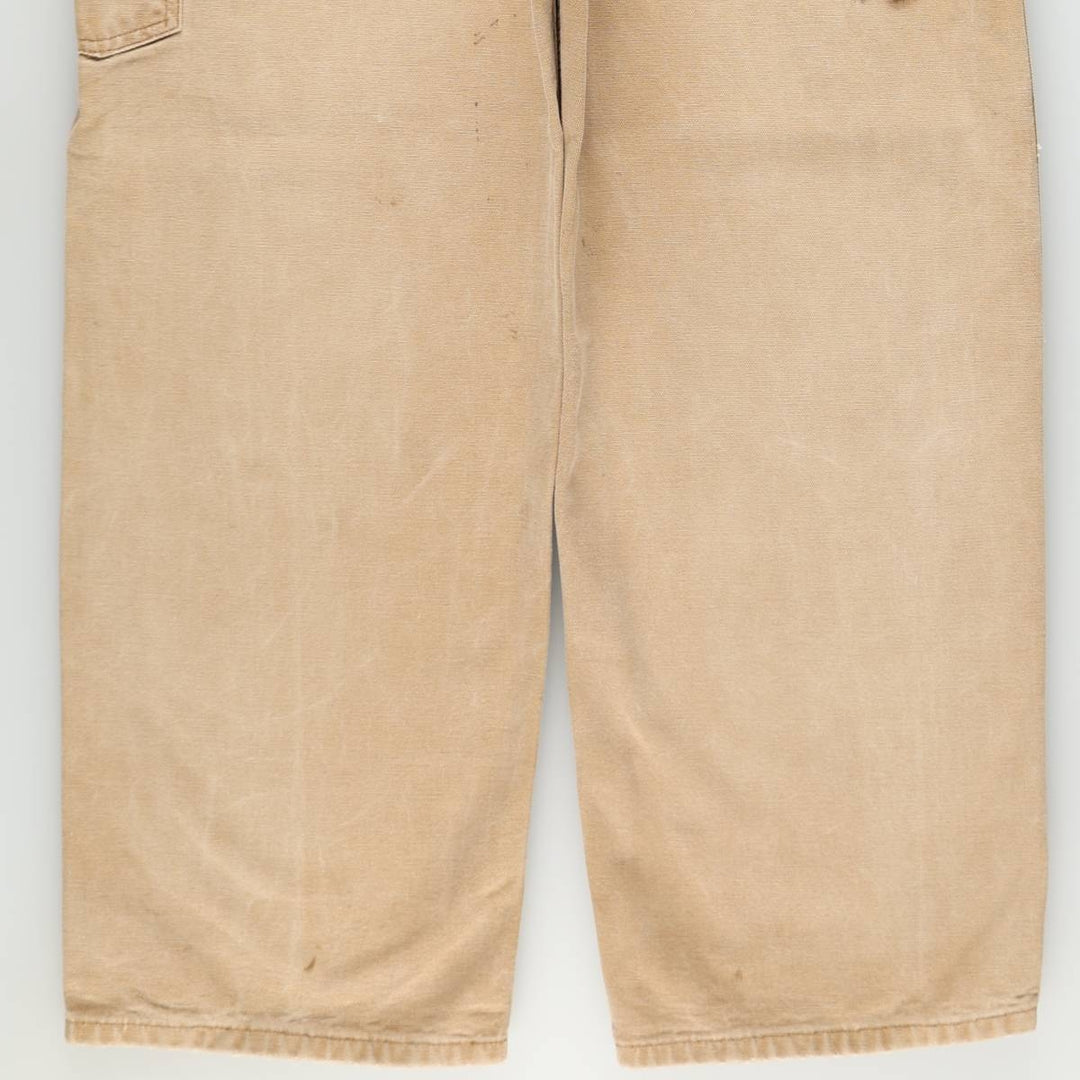 00'S Carhartt Dungaree Fit Duck Painter Pants Men's W36 cotton Beige type Vintage Second Hand