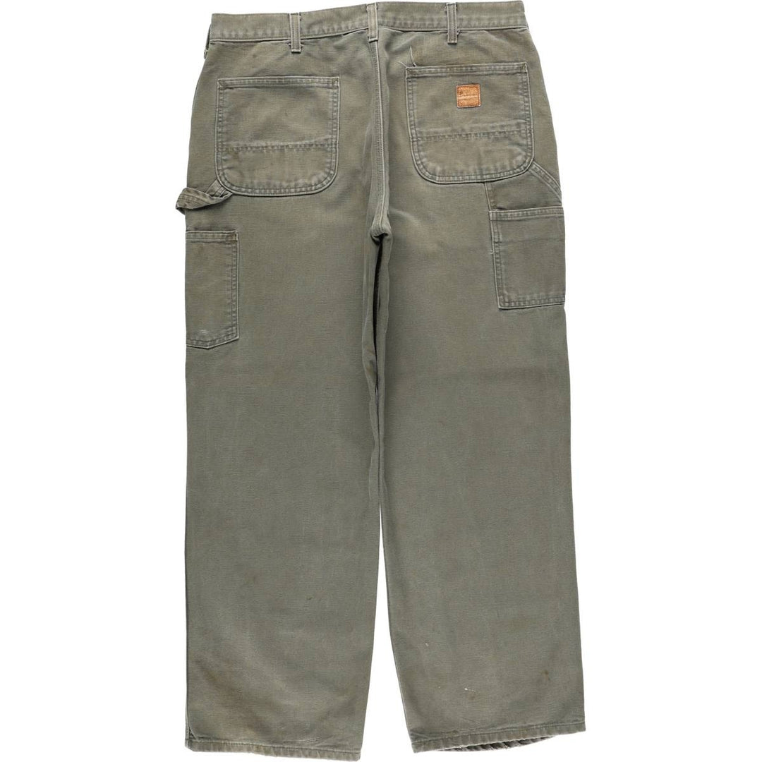 Carhartt Original Dungaree Fit Duck Painter Pants, Men's, W35 equivalent cotton Khaki type Vintage Second Hand