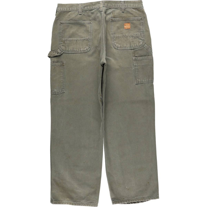 Carhartt Original Dungaree Fit Duck Painter Pants, Men's, W35 equivalent cotton Khaki type Vintage Second Hand