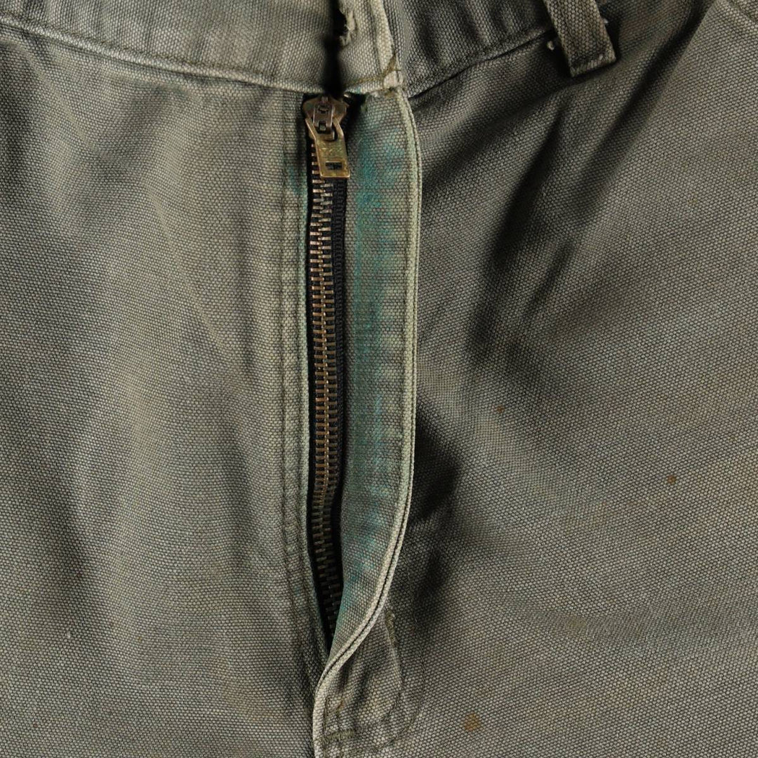 Carhartt Original Dungaree Fit Duck Painter Pants, Men's, W35 equivalent cotton Khaki type Vintage Second Hand