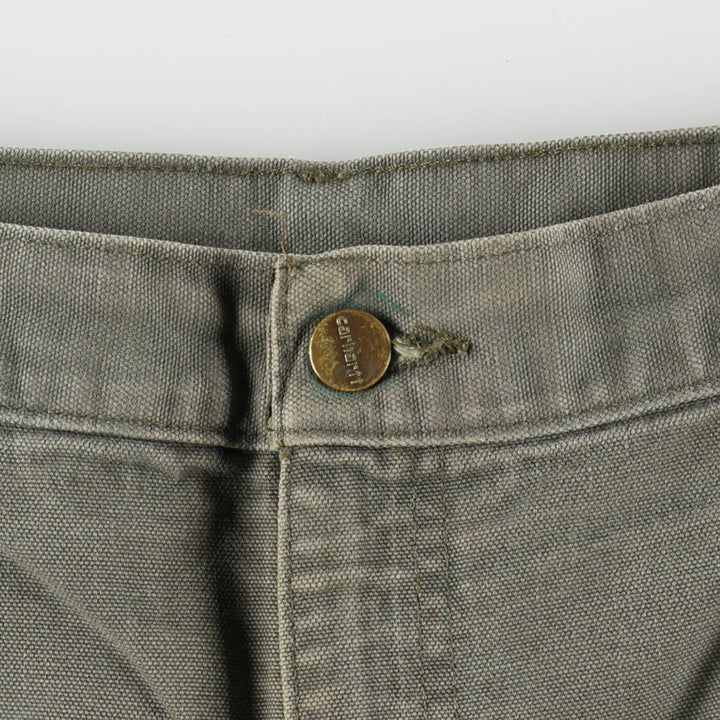 Carhartt Original Dungaree Fit Duck Painter Pants, Men's, W35 equivalent cotton Khaki type Vintage Second Hand