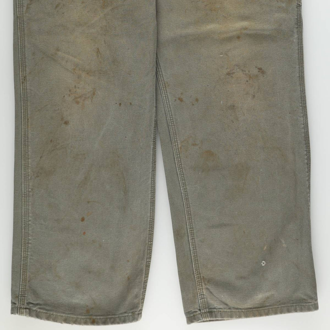Carhartt Original Dungaree Fit Duck Painter Pants, Men's, W35 equivalent cotton Khaki type Vintage Second Hand