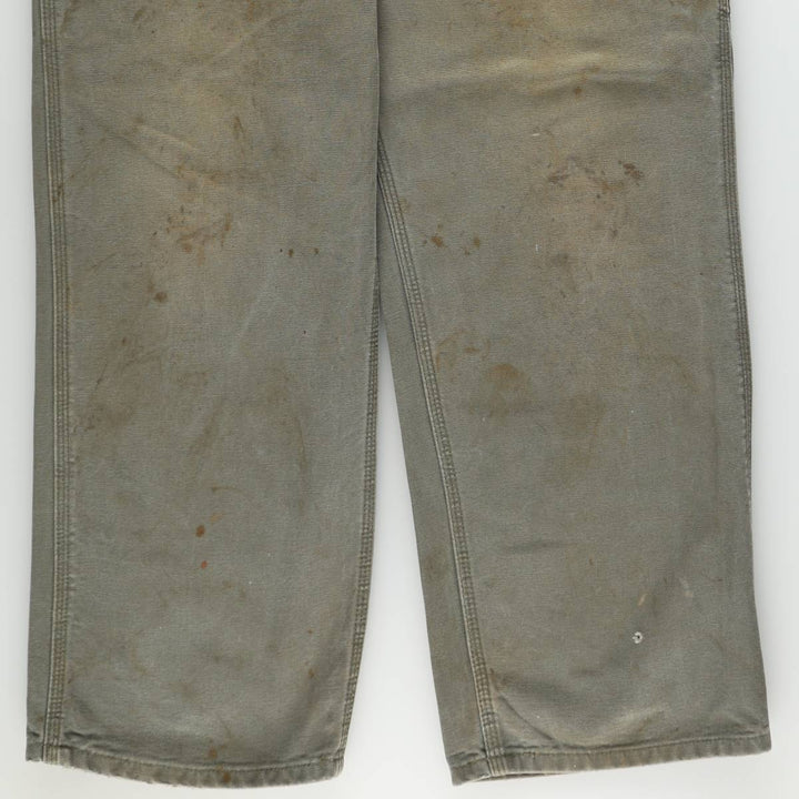 Carhartt Original Dungaree Fit Duck Painter Pants, Men's, W35 equivalent cotton Khaki type Vintage Second Hand