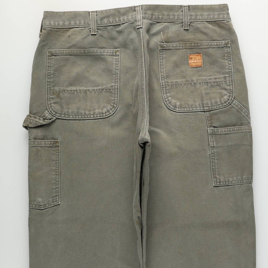 Carhartt Original Dungaree Fit Duck Painter Pants, Men's, W35 equivalent cotton Khaki type Vintage Second Hand