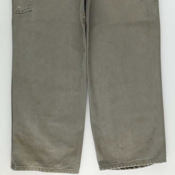 Carhartt Original Dungaree Fit Duck Painter Pants, Men's, W35 equivalent cotton Khaki type Vintage Second Hand