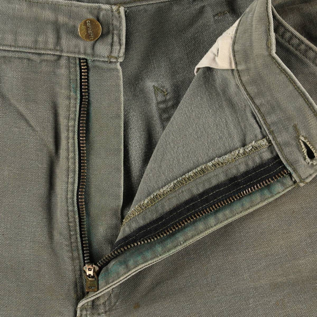 Carhartt Original Dungaree Fit Duck Painter Pants, Men's, W35 equivalent cotton Khaki type Vintage Second Hand