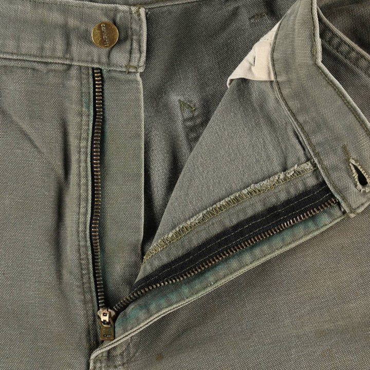 Carhartt Original Dungaree Fit Duck Painter Pants, Men's, W35 equivalent cotton Khaki type Vintage Second Hand