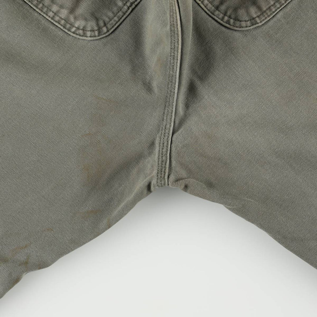 Carhartt Original Dungaree Fit Duck Painter Pants, Men's, W35 equivalent cotton Khaki type Vintage Second Hand
