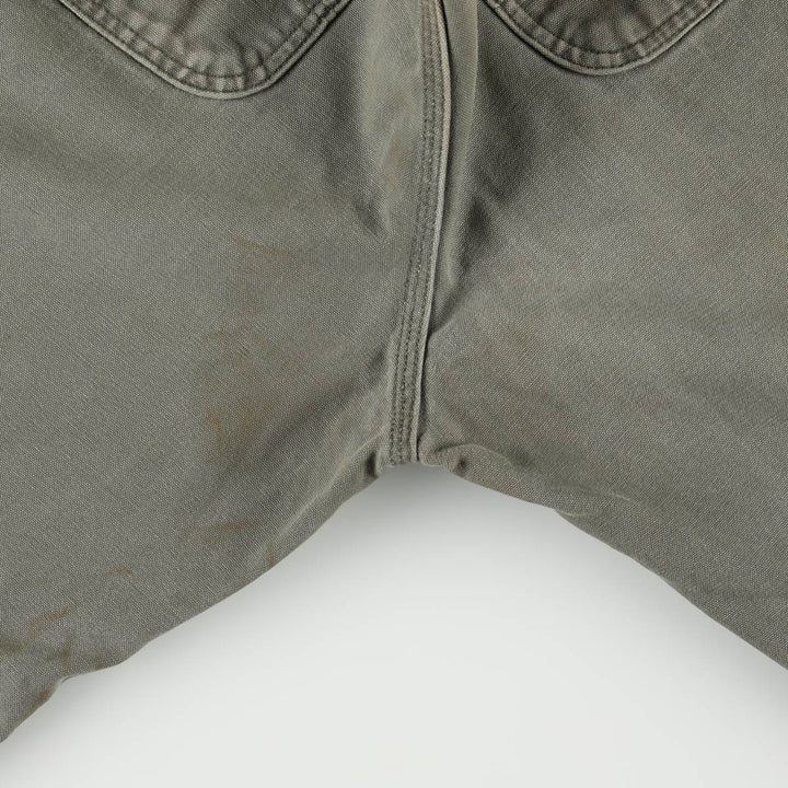 Carhartt Original Dungaree Fit Duck Painter Pants, Men's, W35 equivalent cotton Khaki type Vintage Second Hand