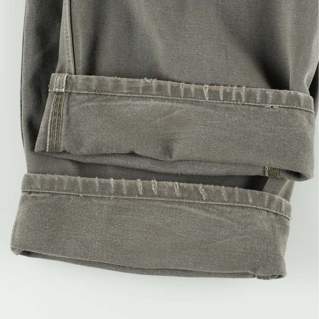 Carhartt Original Dungaree Fit Duck Painter Pants, Men's, W35 equivalent cotton Khaki type Vintage Second Hand