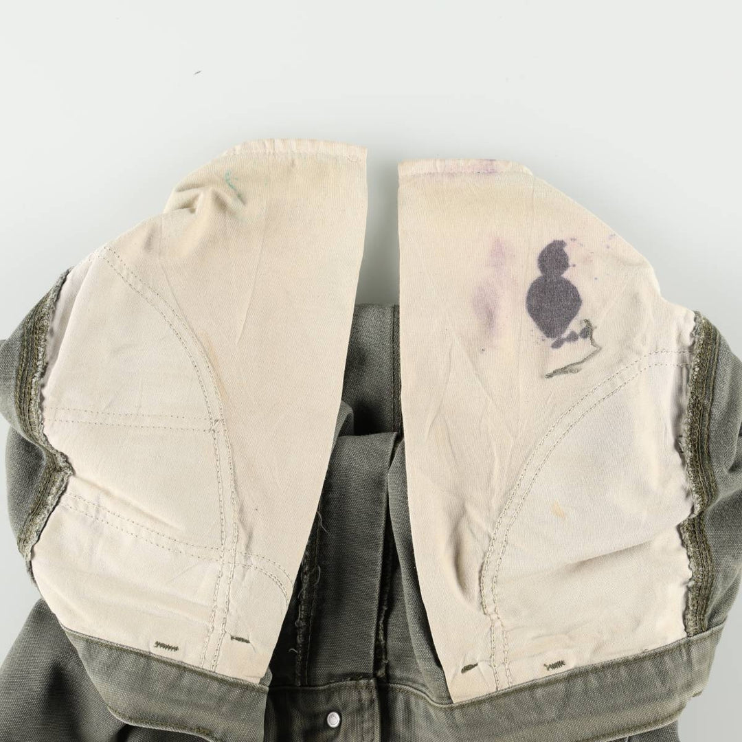 Carhartt Original Dungaree Fit Duck Painter Pants, Men's, W35 equivalent cotton Khaki type Vintage Second Hand