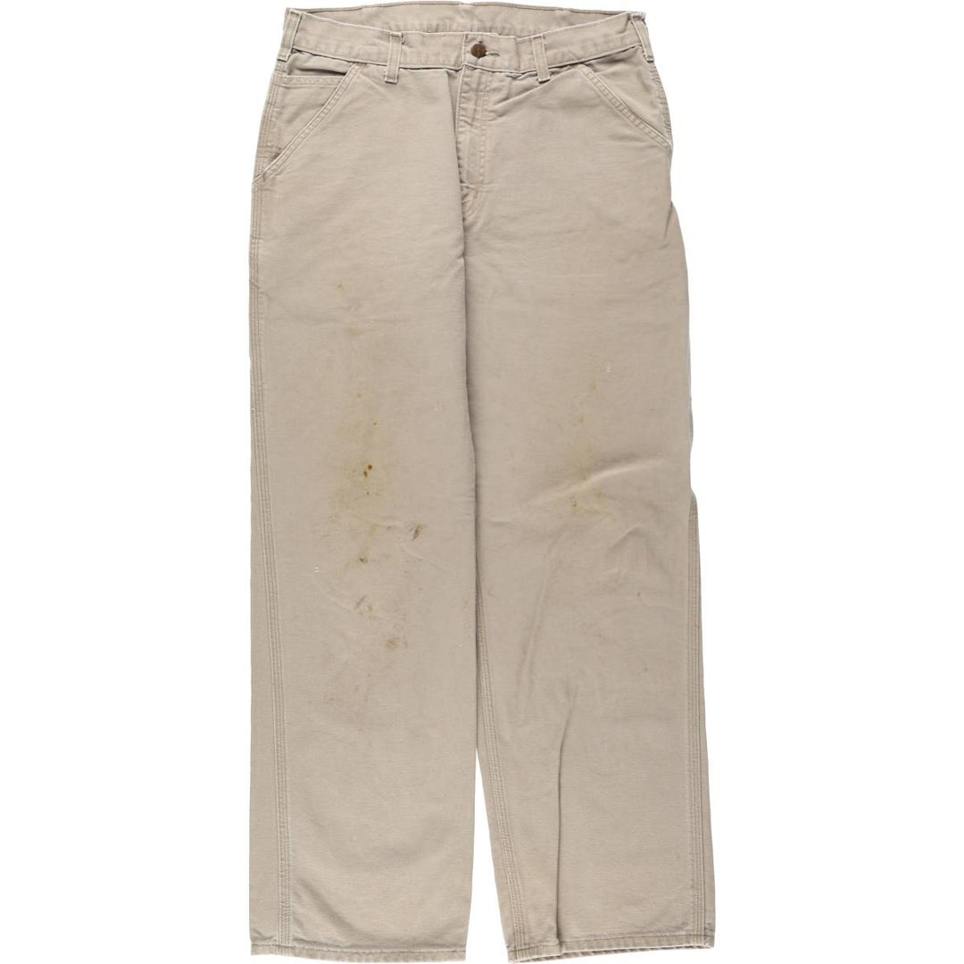 Carhartt Original Dungaree Fit Duck Painter Pants, Men's, W32 equivalent cotton gray type Vintage Second Hand