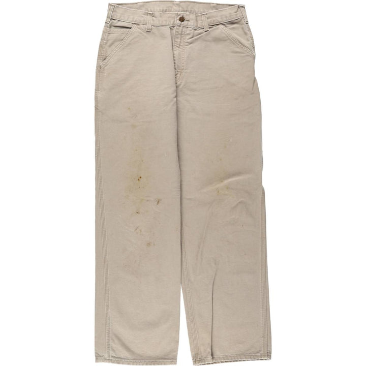 Carhartt Original Dungaree Fit Duck Painter Pants, Men's, W32 equivalent cotton gray type Vintage Second Hand