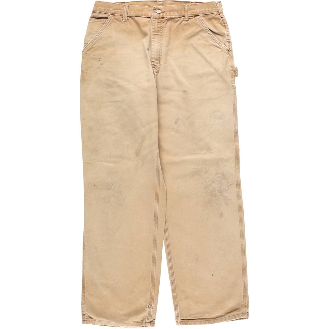 Carhartt Dungaree Fit Duck Painter Pants, Men's, W35 equivalent cotton Beige type Vintage Second Hand