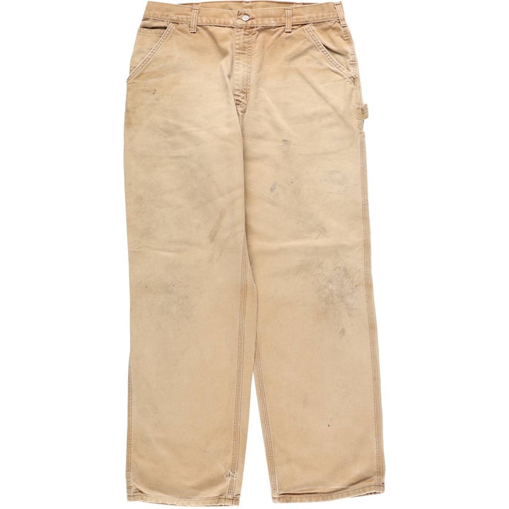 Carhartt Dungaree Fit Duck Painter Pants, Men's, W35 equivalent cotton Beige type Vintage Second Hand