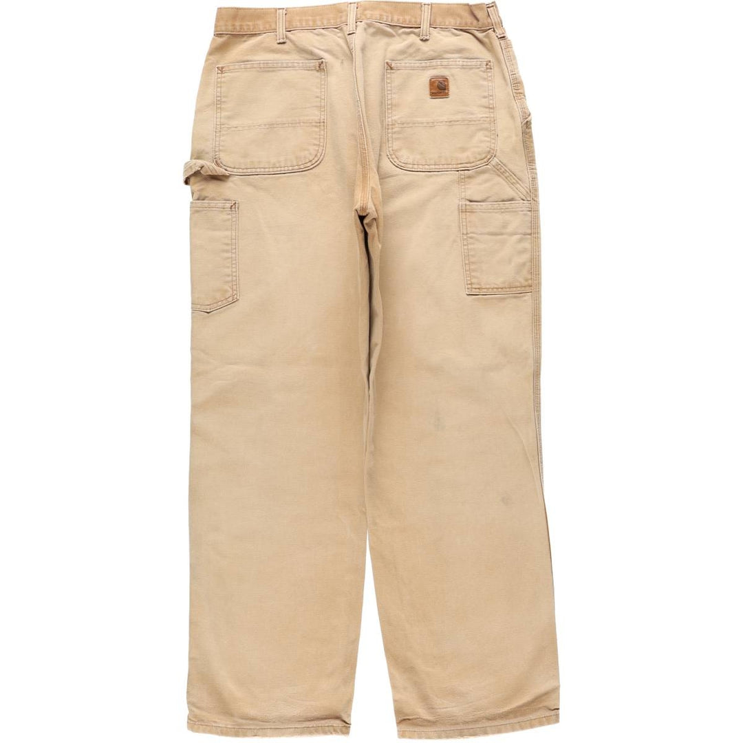 Carhartt Dungaree Fit Duck Painter Pants, Men's, W35 equivalent cotton Beige type Vintage Second Hand