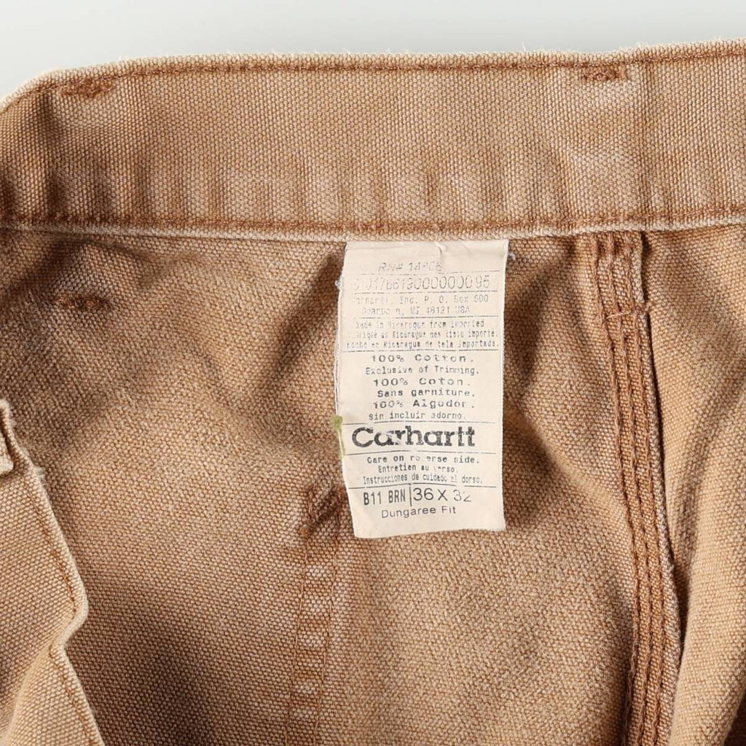 Carhartt Dungaree Fit Duck Painter Pants, Men's, W35 equivalent cotton Beige type Vintage Second Hand