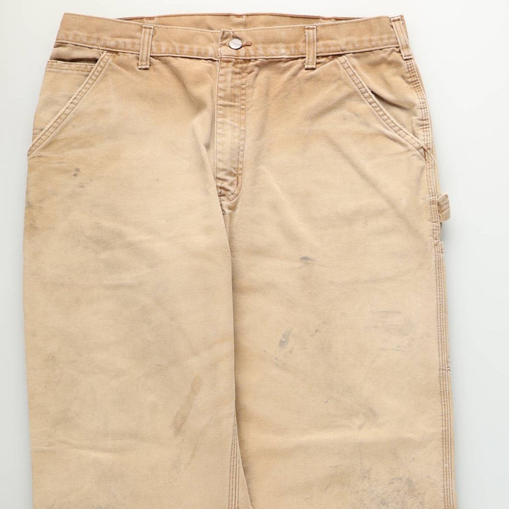 Carhartt Dungaree Fit Duck Painter Pants, Men's, W35 equivalent cotton Beige type Vintage Second Hand
