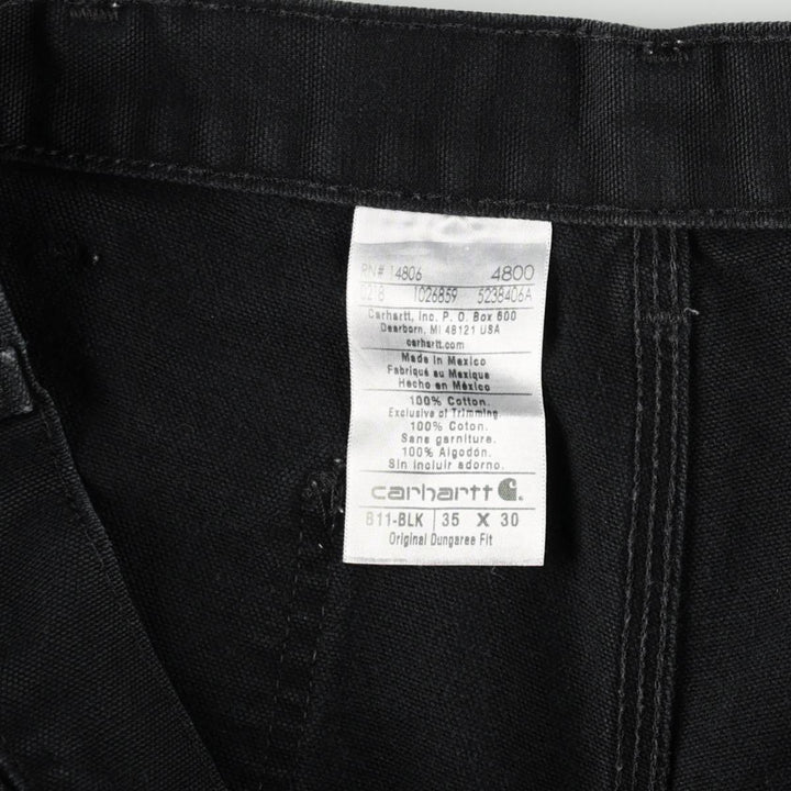Carhartt Original Dungaree Fit Duck Painter Pants, Men's, Size 34 cotton black type Vintage Second Hand