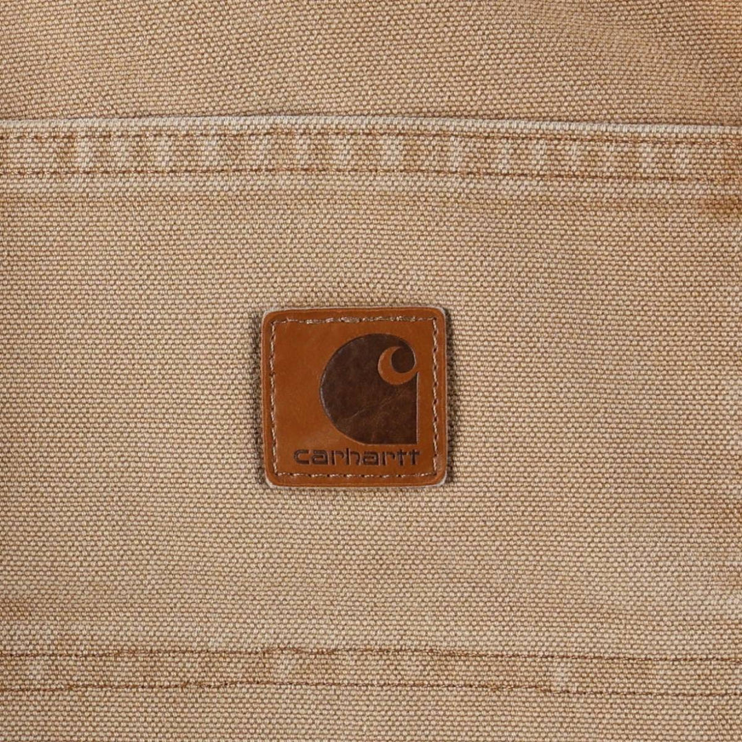 Carhartt Original Dungaree Fit Double Knee Duck Painter Pants Men's W32 equivalent cotton Beige type Vintage Second Hand