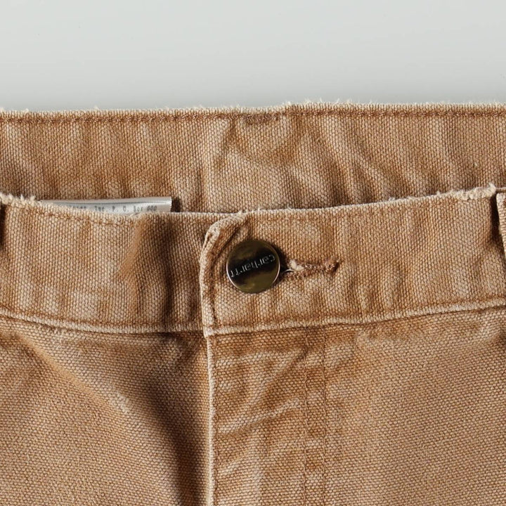 Carhartt Original Dungaree Fit Double Knee Duck Painter Pants Men's W32 equivalent cotton Beige type Vintage Second Hand