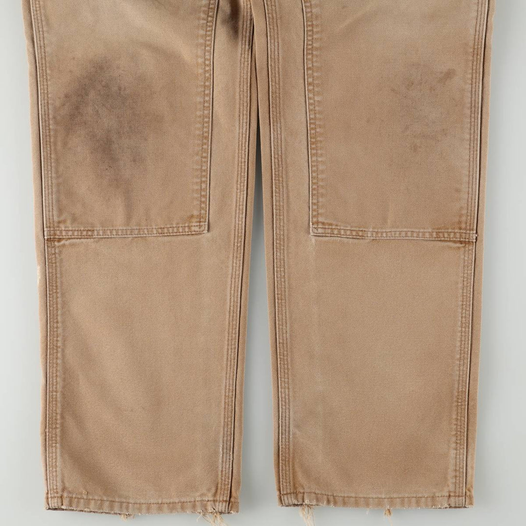 Carhartt Original Dungaree Fit Double Knee Duck Painter Pants Men's W32 equivalent cotton Beige type Vintage Second Hand