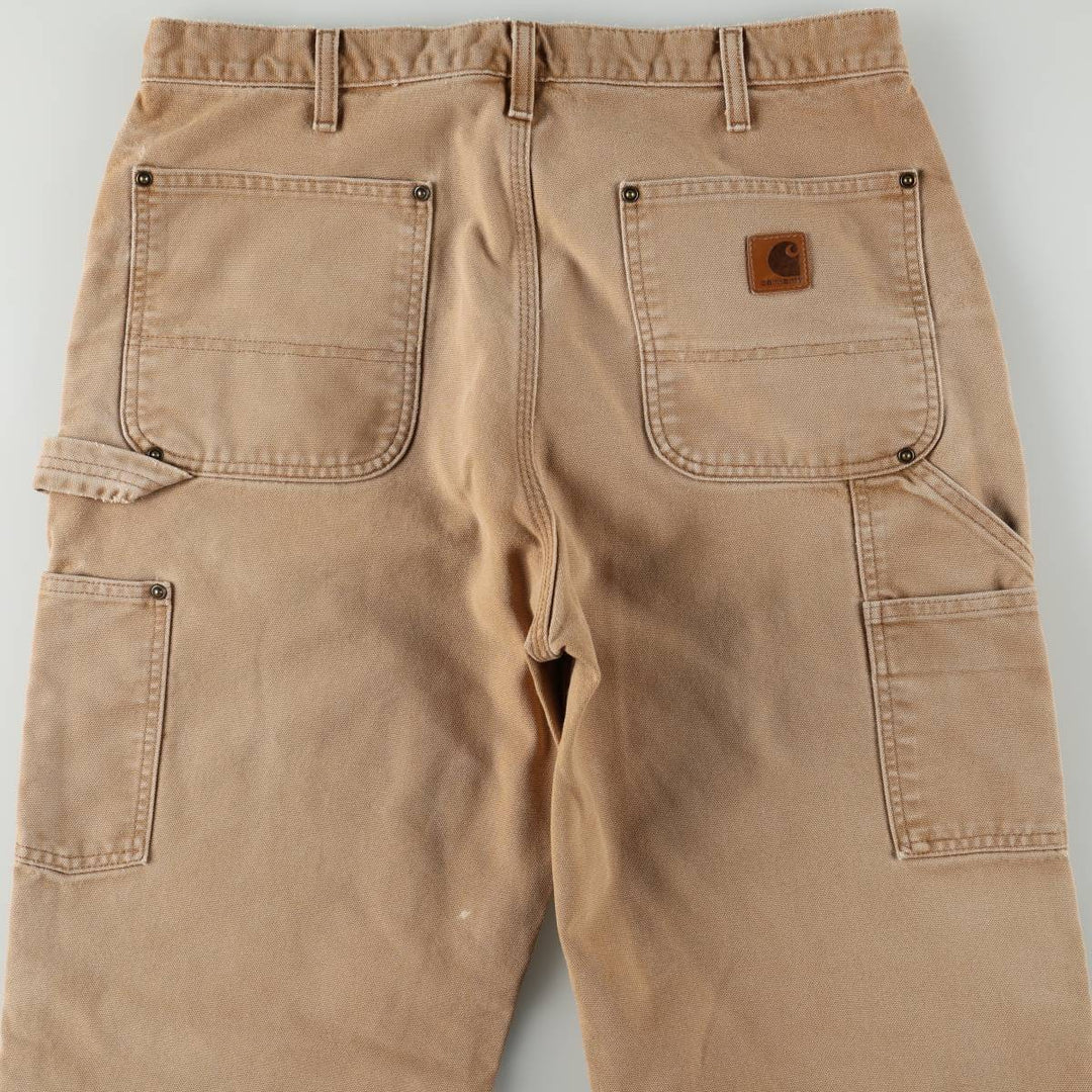 Carhartt Original Dungaree Fit Double Knee Duck Painter Pants Men's W32 equivalent cotton Beige type Vintage Second Hand