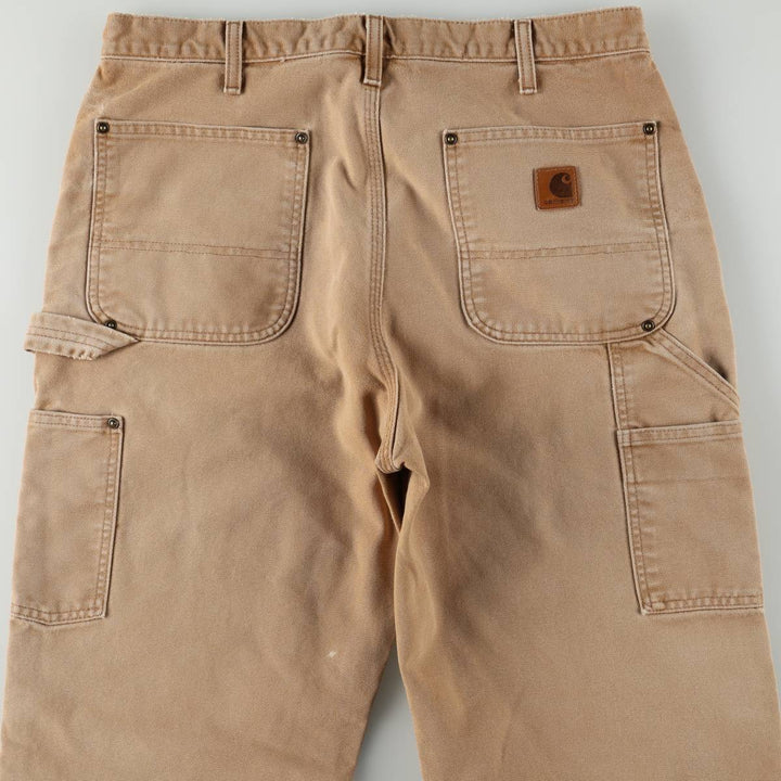 Carhartt Original Dungaree Fit Double Knee Duck Painter Pants Men's W32 equivalent cotton Beige type Vintage Second Hand