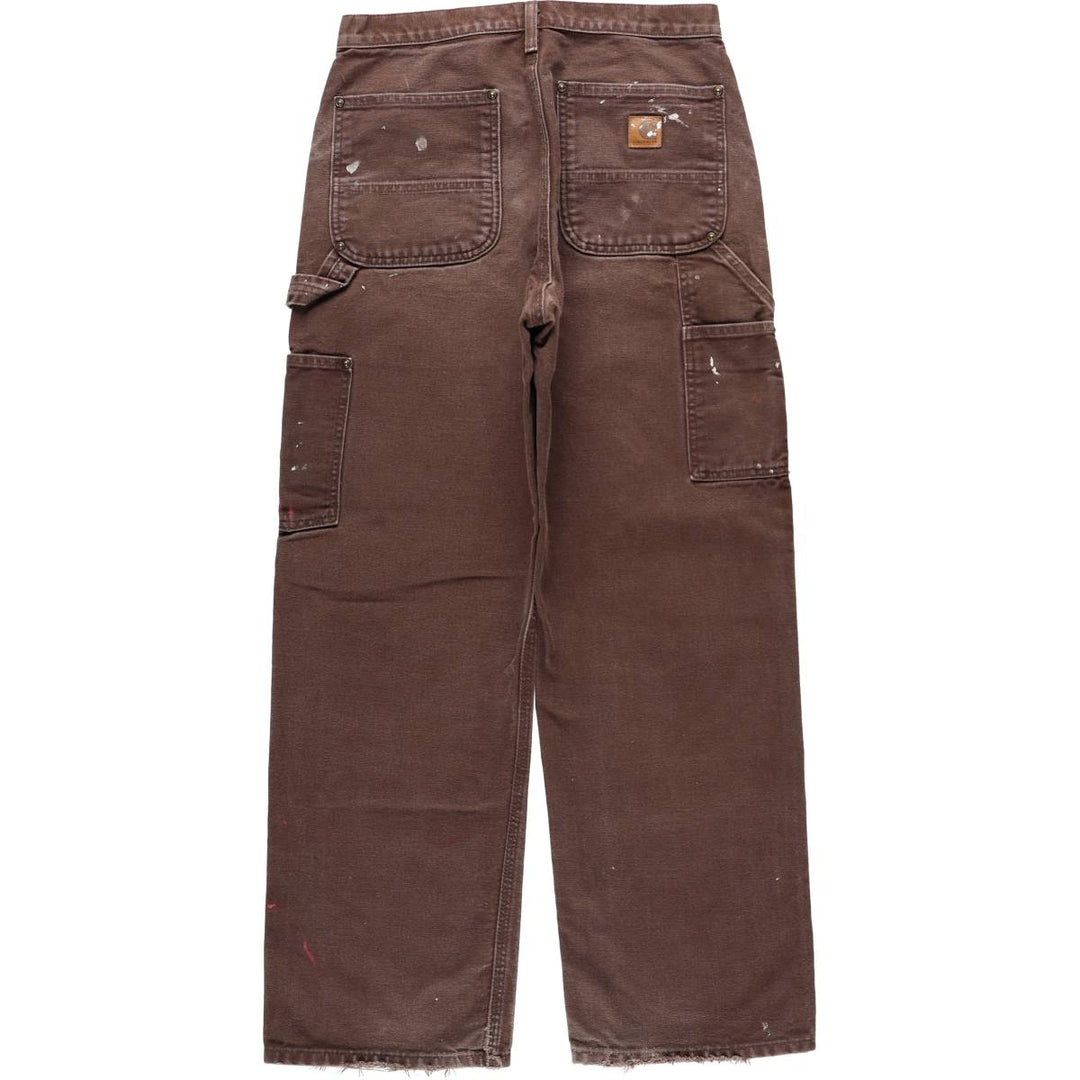 Carhartt Double Knee Duck Painter Pants Men's W30 equivalent cotton brown type Vintage Second Hand