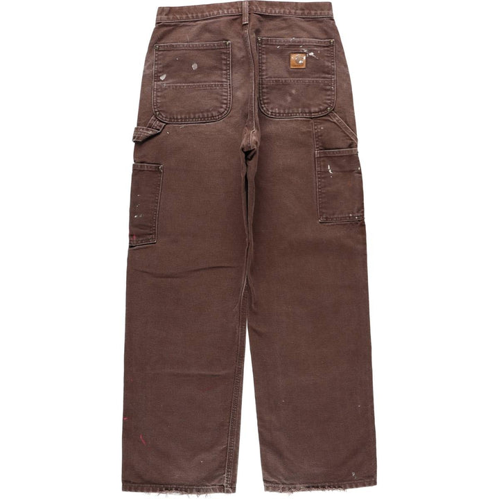 Carhartt Double Knee Duck Painter Pants Men's W30 equivalent cotton brown type Vintage Second Hand