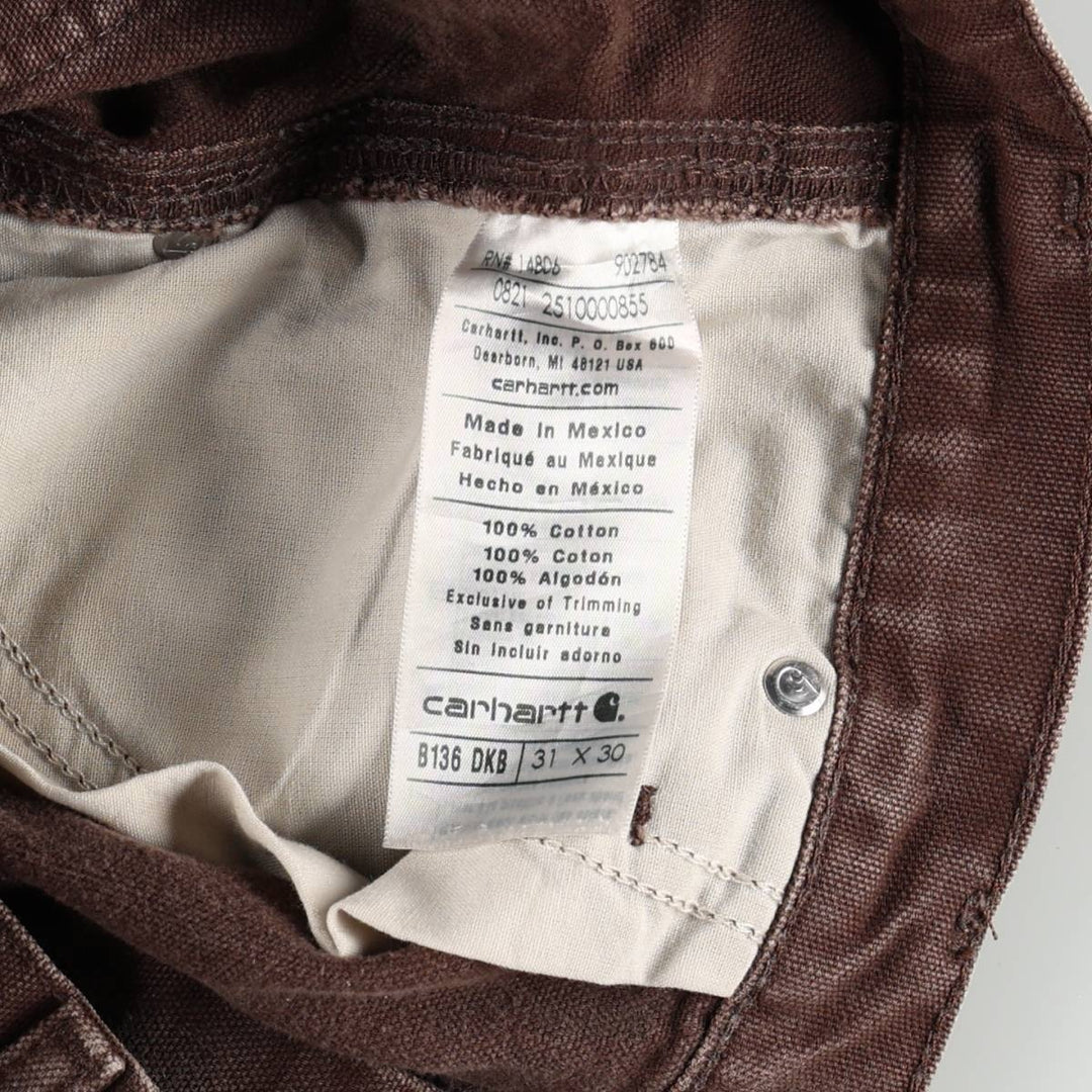 Carhartt Double Knee Duck Painter Pants Men's W30 equivalent cotton brown type Vintage Second Hand
