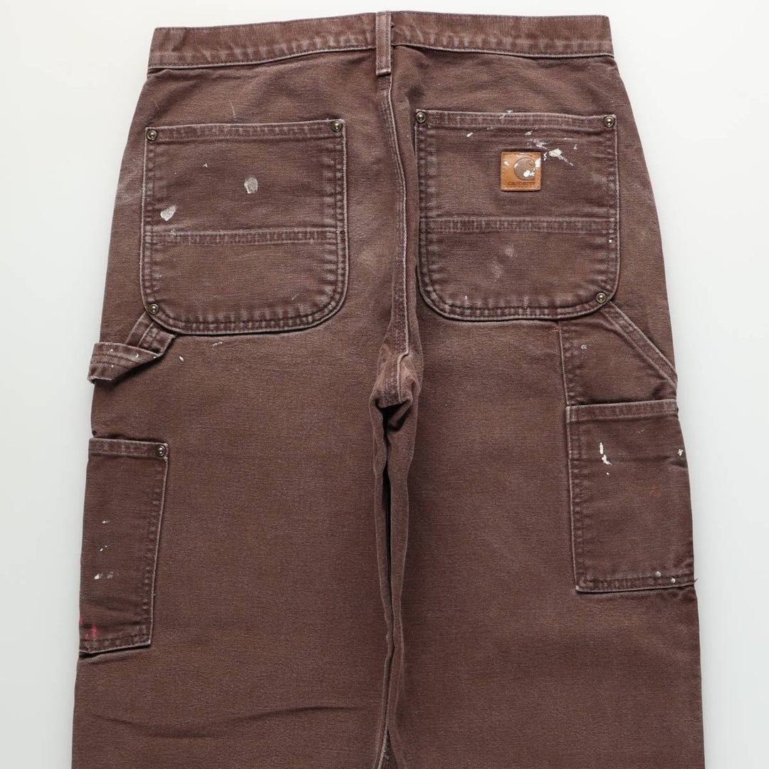 Carhartt Double Knee Duck Painter Pants Men's W30 equivalent cotton brown type Vintage Second Hand