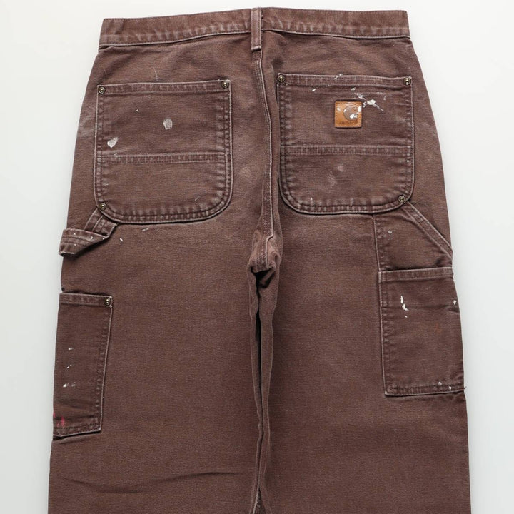 Carhartt Double Knee Duck Painter Pants Men's W30 equivalent cotton brown type Vintage Second Hand